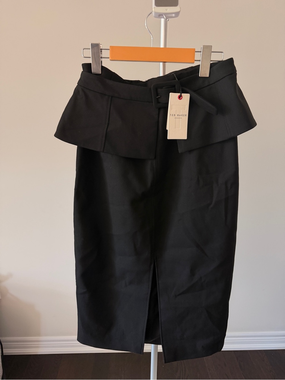 NWT Ted Baker Floreei Belted  Peplum Belted Midi Skirt